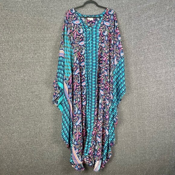 Kantha Bae Women Bowie Muu Jumpsuit Hippie Bohemian Lagenlook Abstract Free Size - Picture 2 of 16